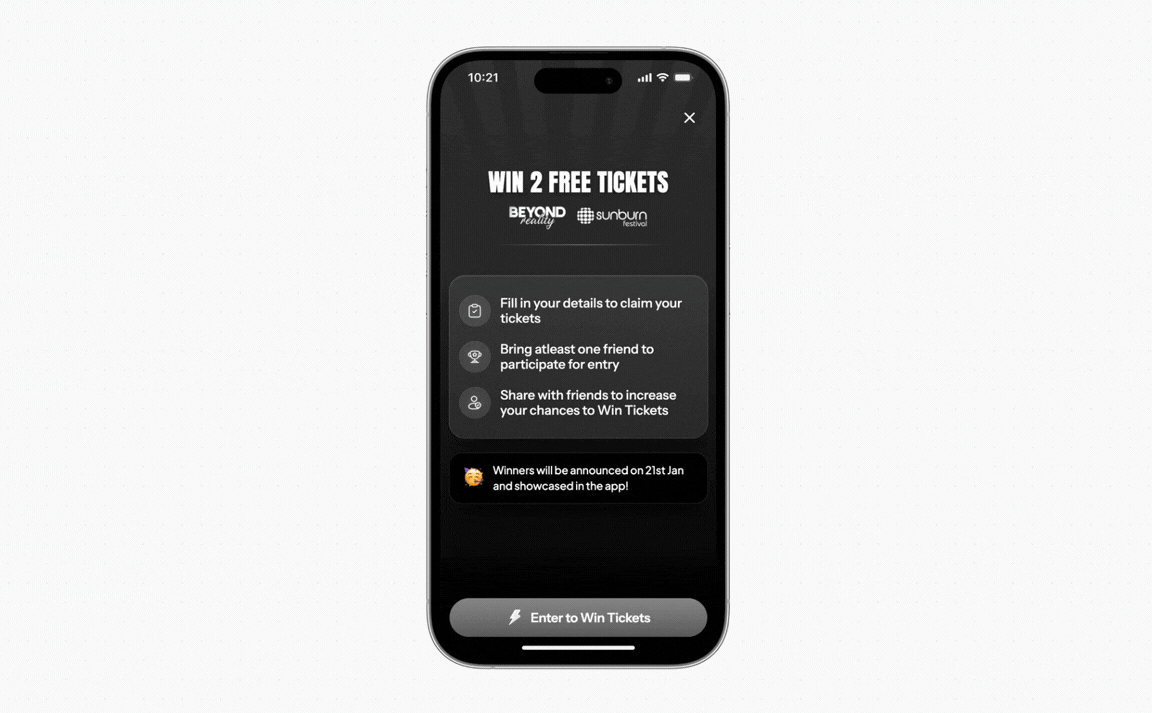 Viral contest that drove 24K+ app downloads